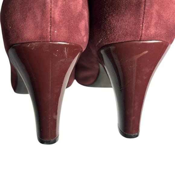 GianiI Bernini Valii Suede Peep Toe Classic Pumps Sz 11 - Picture 9 of 11